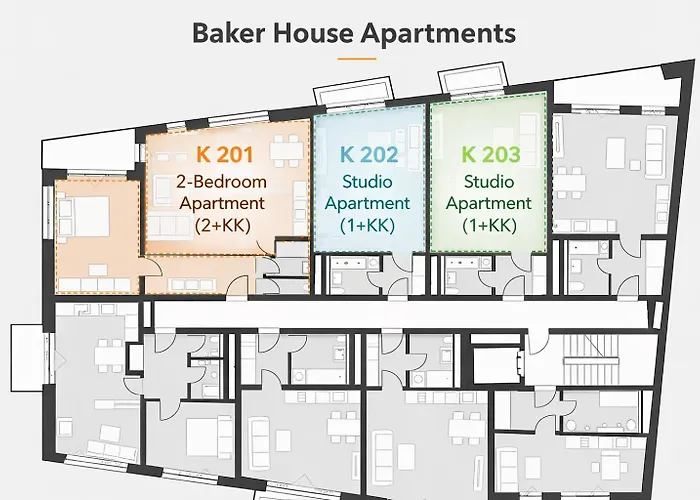 Apartment Baker House - Free Underground Parking